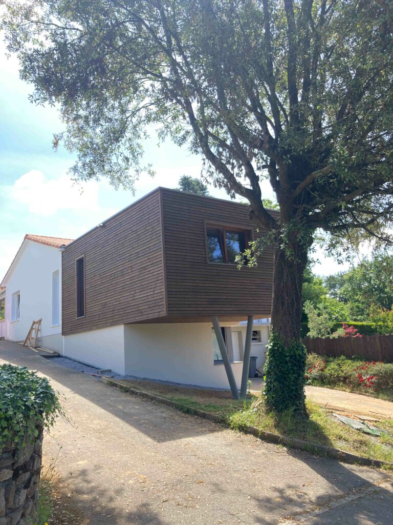 Création d'une extension de maison avec bureau et chambre en vendée